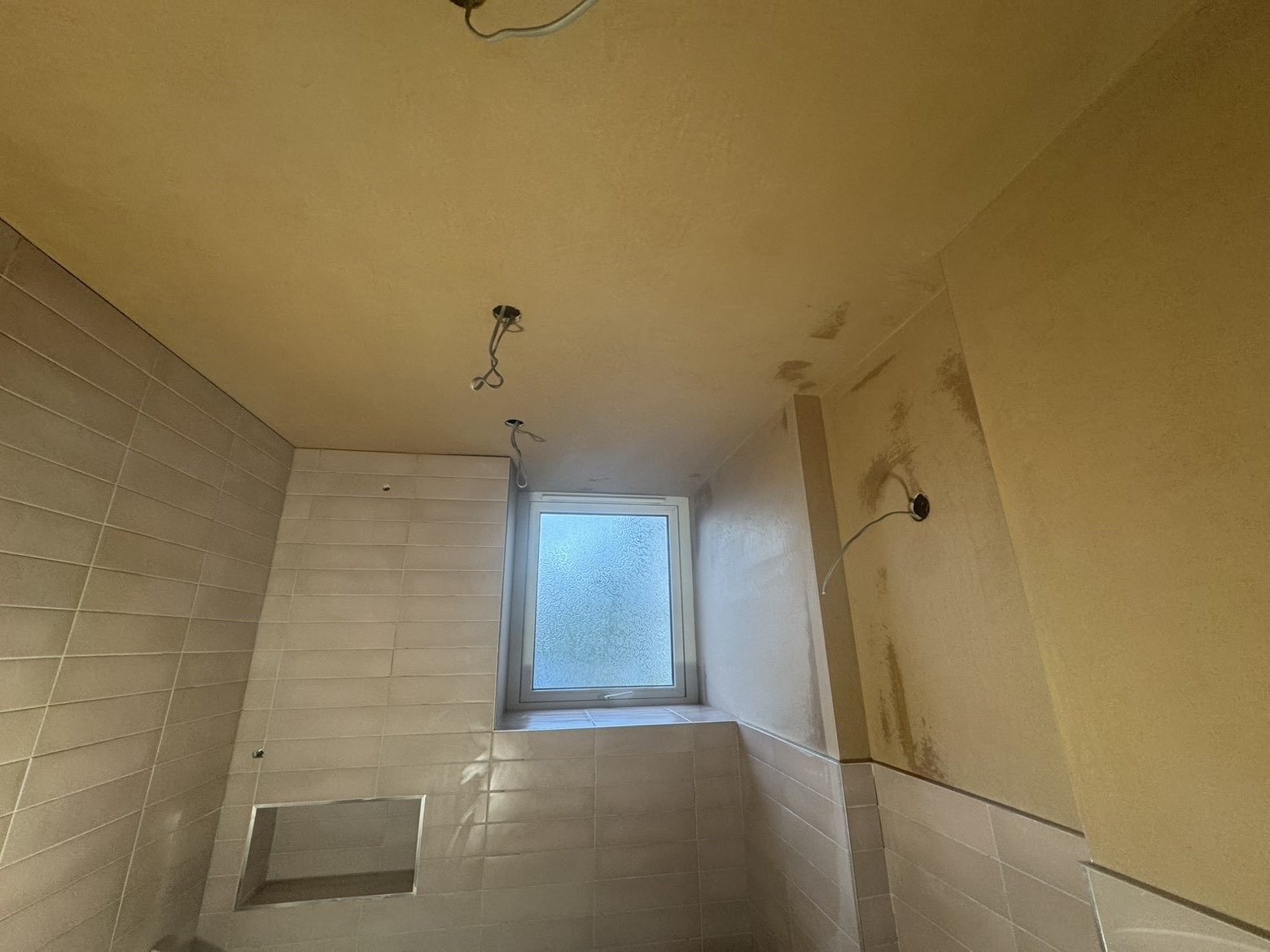 Bathroom walls & ceiling — after