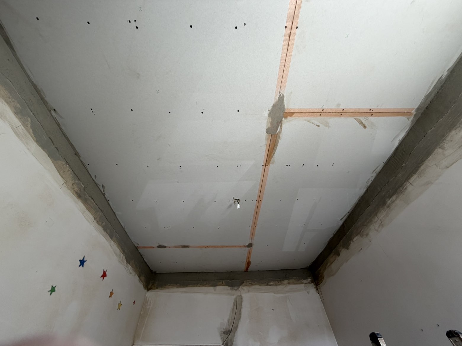 Lath ceiling replacement — after